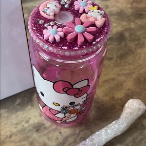 Hello Kitty Pink Bag with Signature Bow and Floral Accents